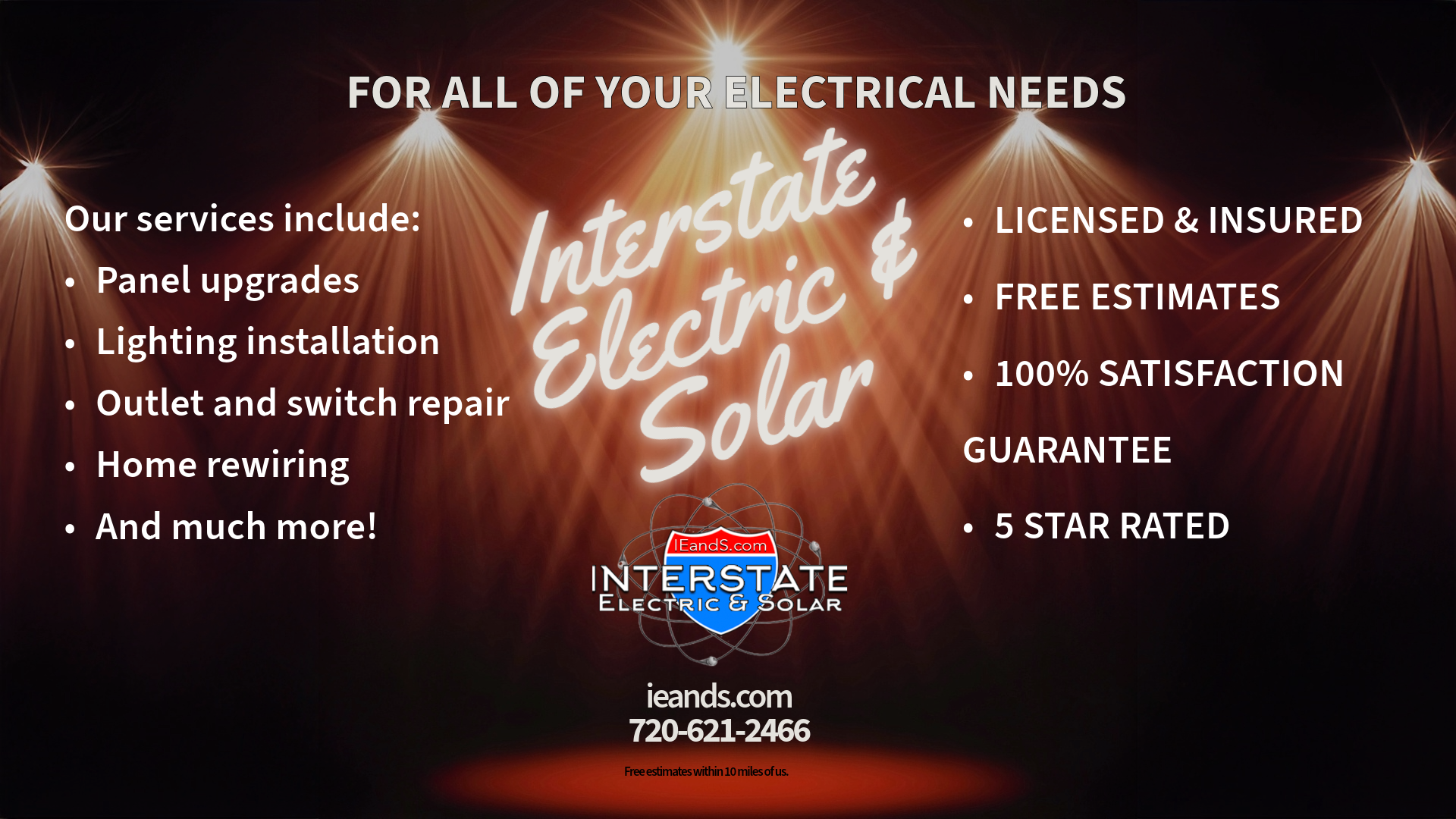 Interstate Electric and Solar - 720-621-2466